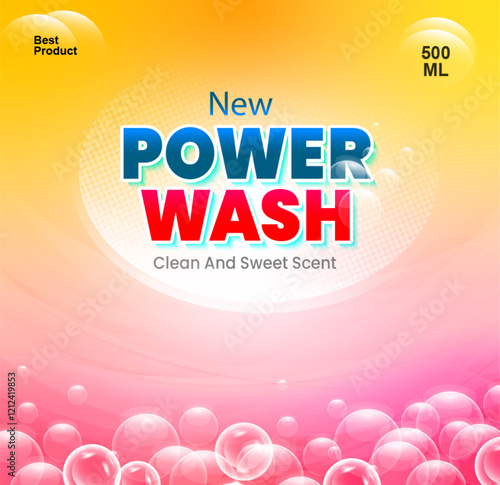 Detergent powder packet design