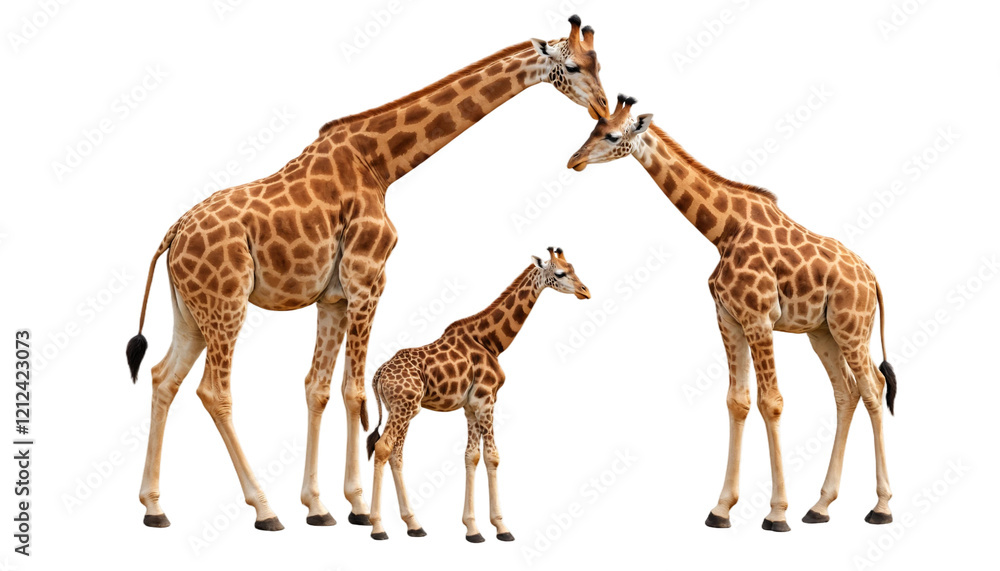 Fototapeta premium Giraffe-shaped green bush png