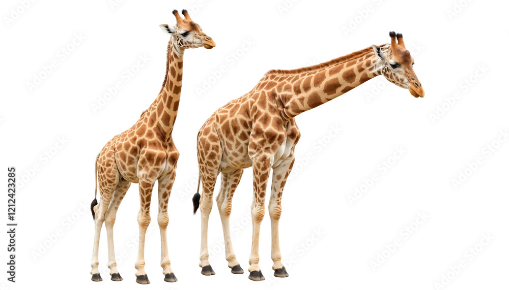 Fototapeta premium Giraffe-shaped green bush png