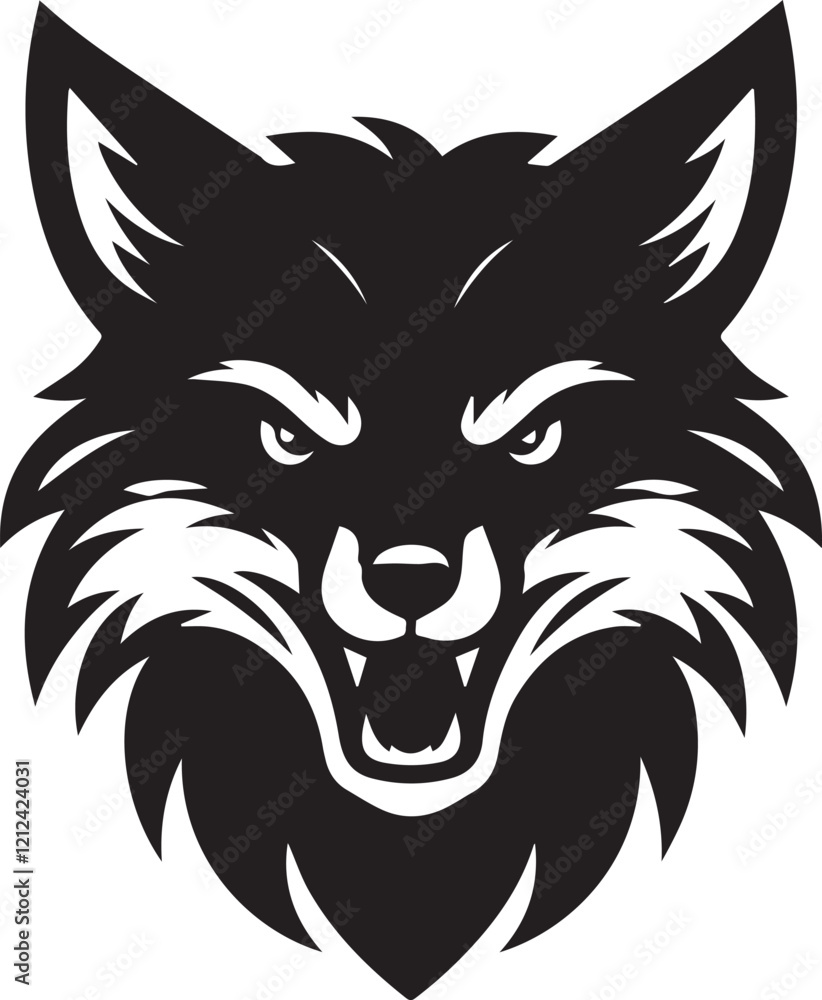 Fototapeta premium fox head tattoo
