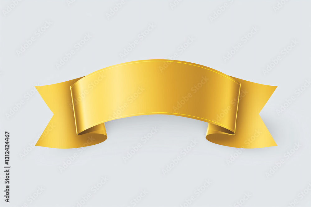 Golden Ribbon Banner: A luxurious golden ribbon banner, perfect for adding a touch of elegance and sophistication to any design project. Golden Ribbon Banner: A luxurious golden ribbon banner, perfect for adding a touch of elegance and sophistication to any design project.