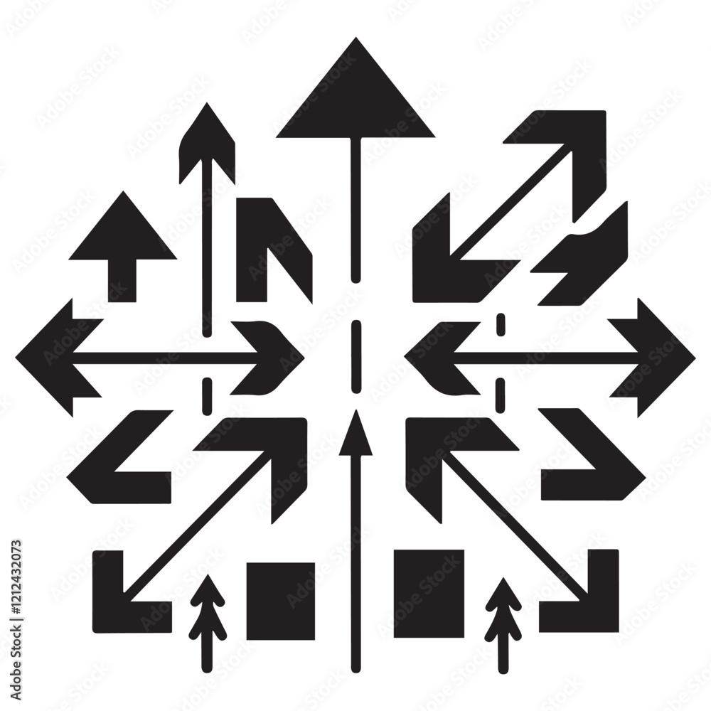 Arrows icon collection. Set different arrows. Arrow flat style isolated on white background Arrows icon collection. Set different arrows. Arrow flat style isolated on white background