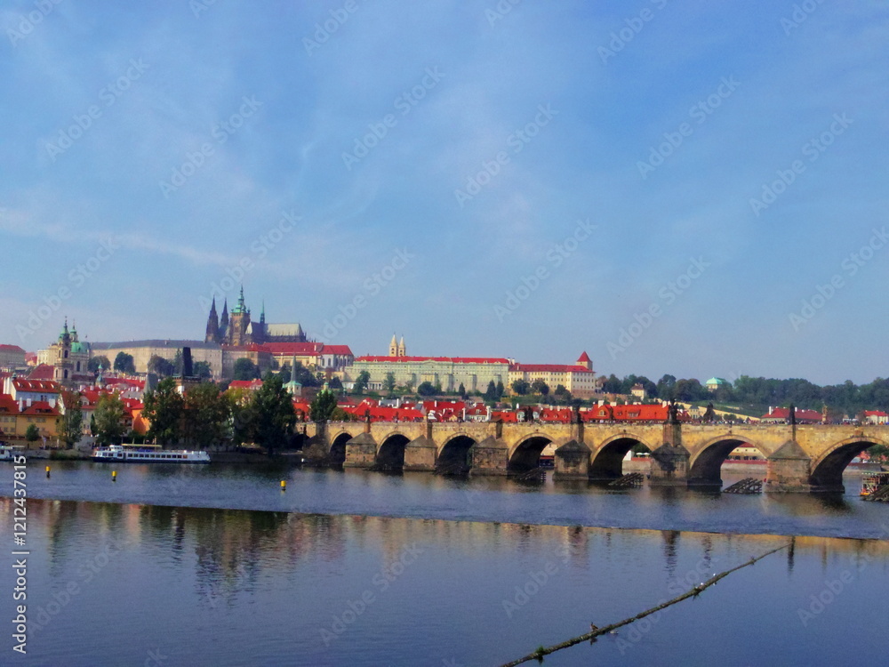 Naklejka premium 【チェコ】プラハにあるカレル橋