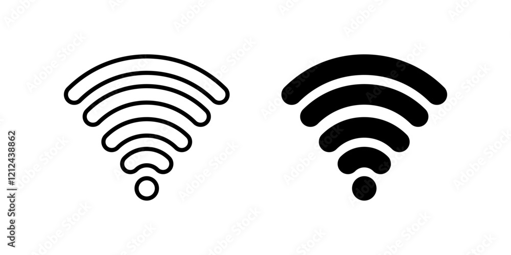 wifi Icon set.Symbol isolated white background. vector illustration. color editable. wifi Icon set.Symbol isolated white background. vector illustration. color editable.