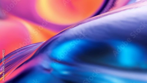 Vivid liquid motion: colorful abstract swirls and waves in dynamic movement