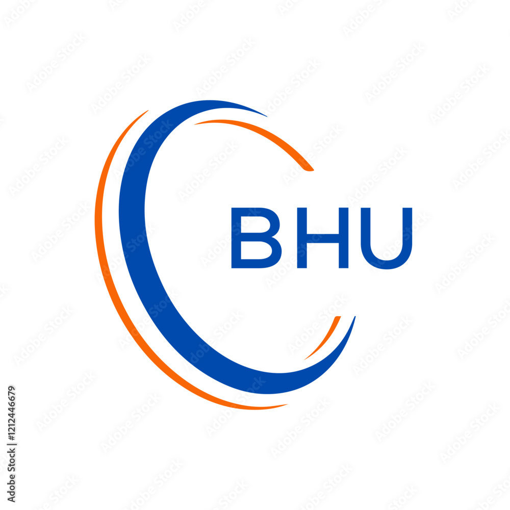 Initial Letter BHU Logo Icon Design Template Initial Letter BHU Logo Icon Design Template