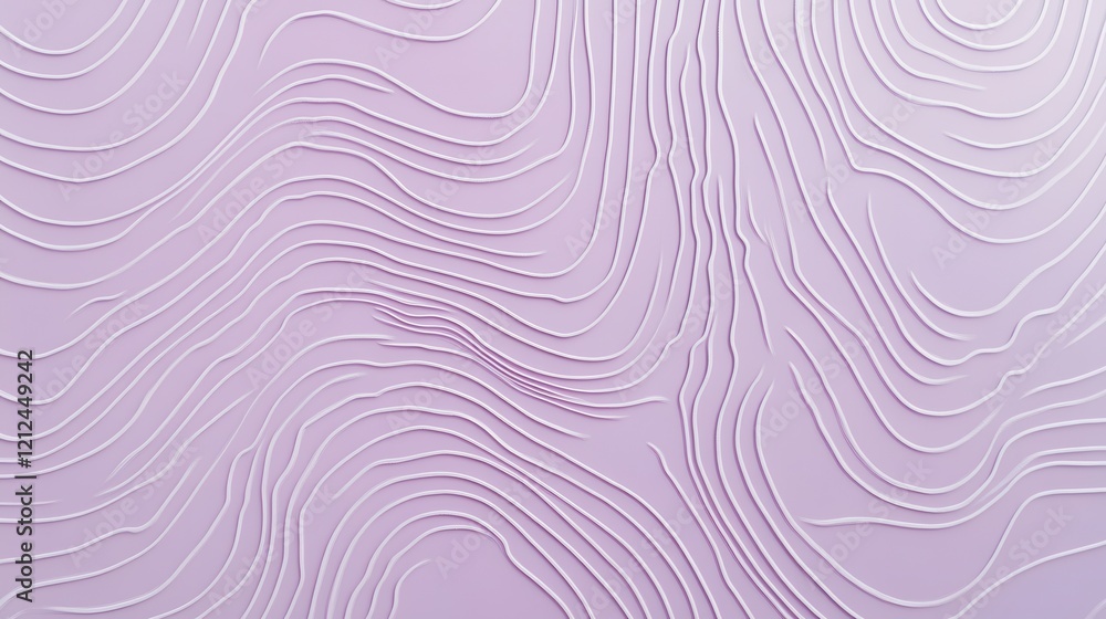 Curved line patterns create modern aesthetic in soft lavender background minimalist design interior decoration abstract viewpoint Curved line patterns create modern aesthetic in soft lavender background minimalist design interior decoration abstract viewpoint