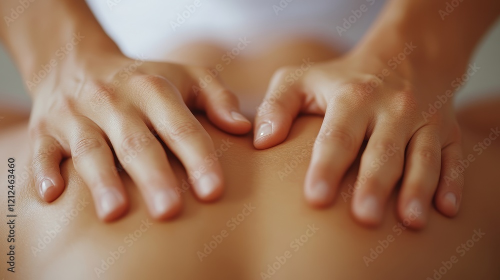 Traditional thai massage techniques demonstrated by masseur in serene spa environment Traditional thai massage techniques demonstrated by masseur in serene spa environment