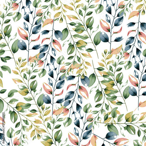 Summer floral seamless patterns set with colorful flowers