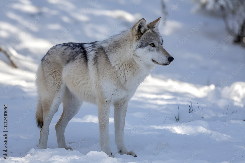 Fototapeta premium wolf in winter