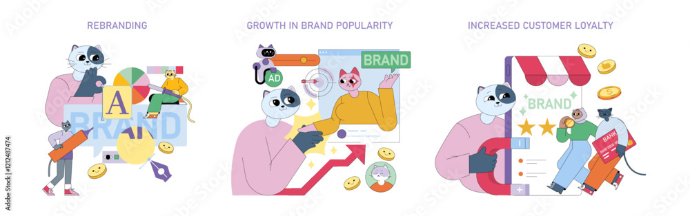 Business. Flat Vector Illustration Business. Flat Vector Illustration