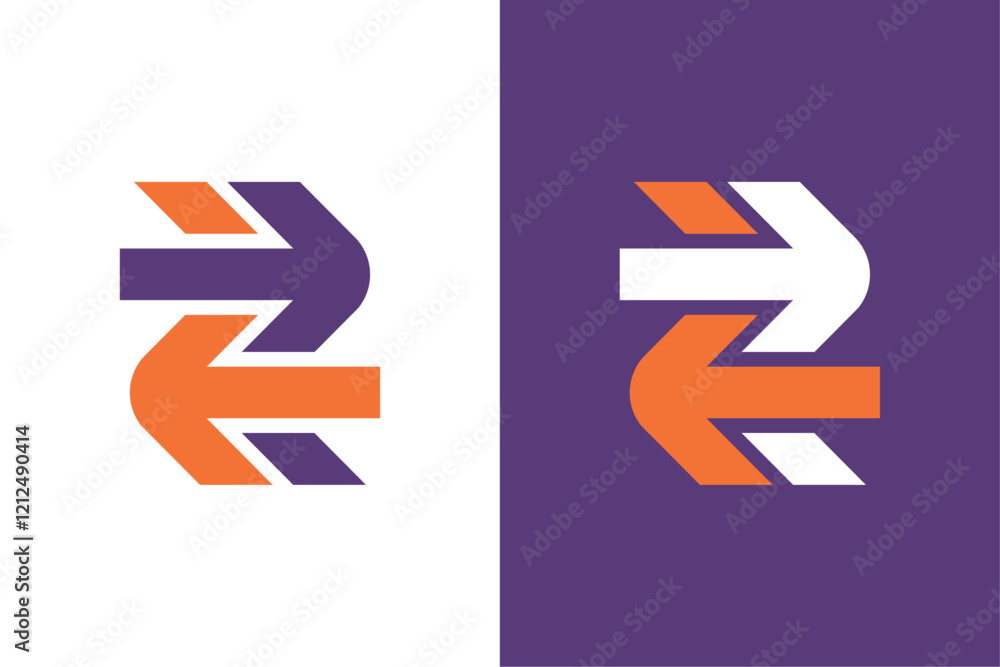 Logistics Express Export Import Z Logo Logistics Express Export Import Z Logo