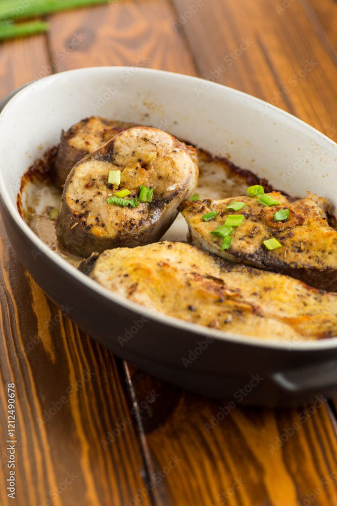 Baked fish with lemon and herbs Baked fish with lemon and herbs