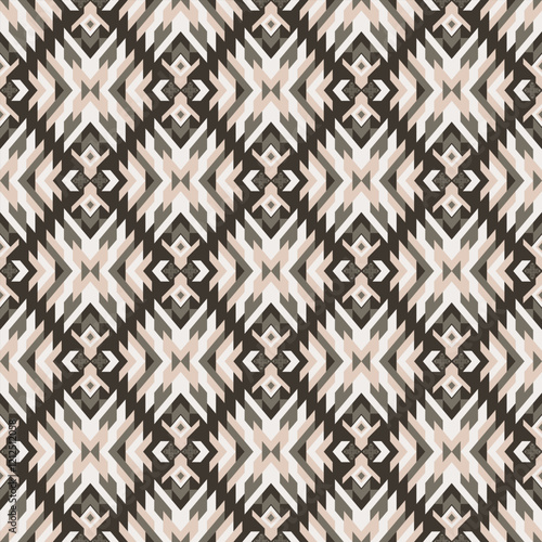 American tribal ethnic native pattern seamless.Traditional Navajo,Aztec,Apache,Southwest and Mexican style fabric pattern.Abstract vector motif pattern.For fabric,clothing,blanket,woven,wrap,decorate.