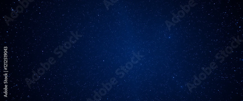 Deep blue night sky with countless stars