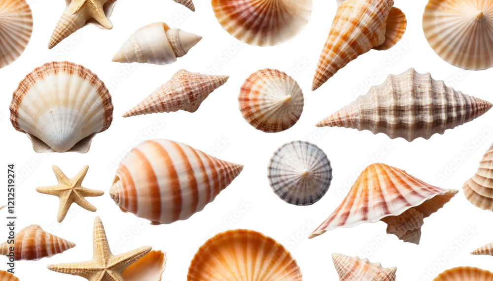 Set of sea shells png Set of sea shells png