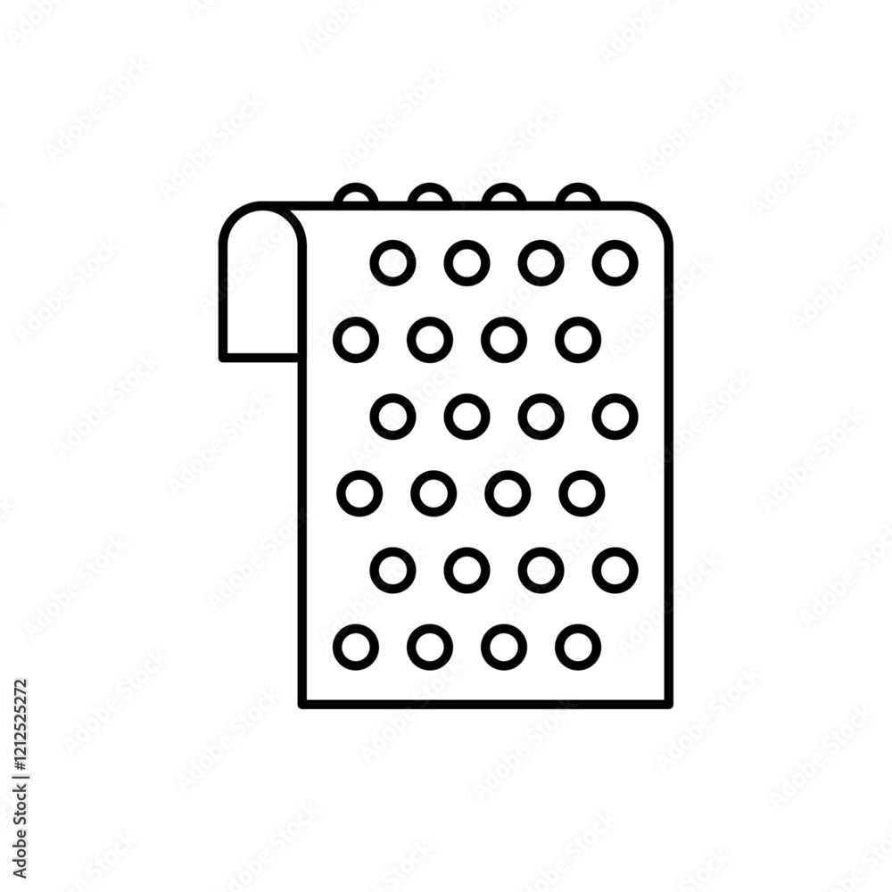 bubble wrap icon Simple outline illustration bubble wrap icon Simple outline illustration
