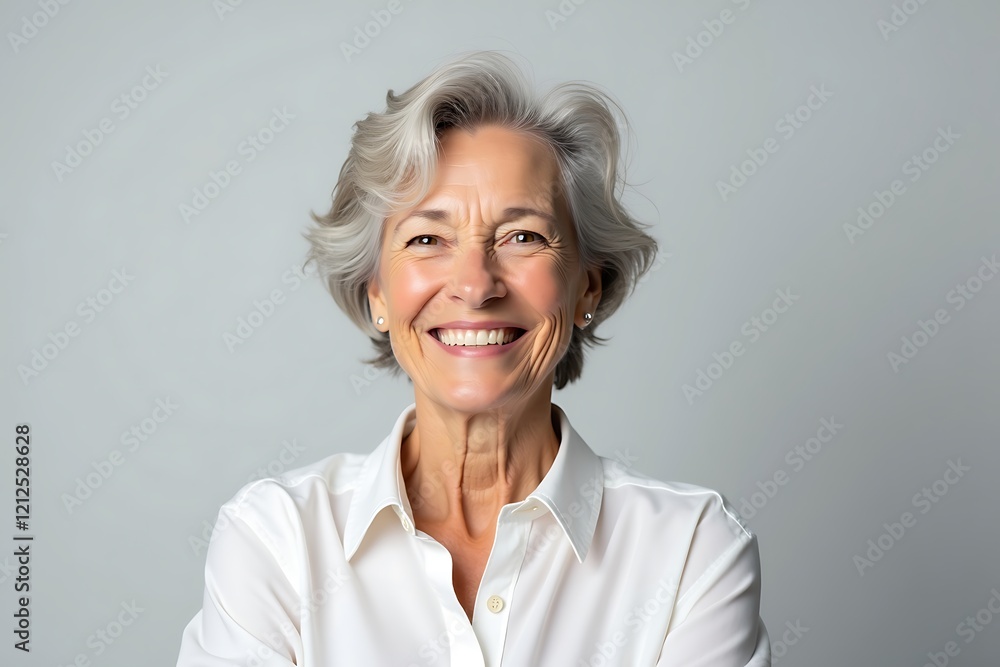 Radiant Senior Woman with a Warm Smile Radiant Senior Woman with a Warm Smile