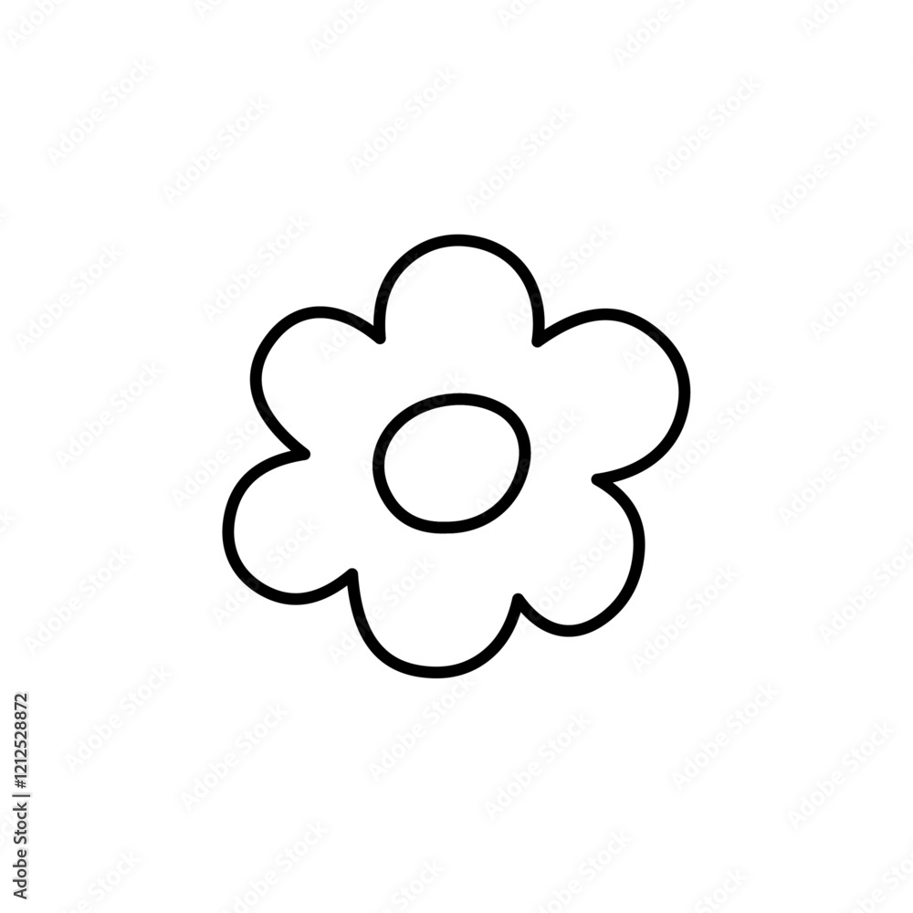flower icon Simple outline illustration flower icon Simple outline illustration