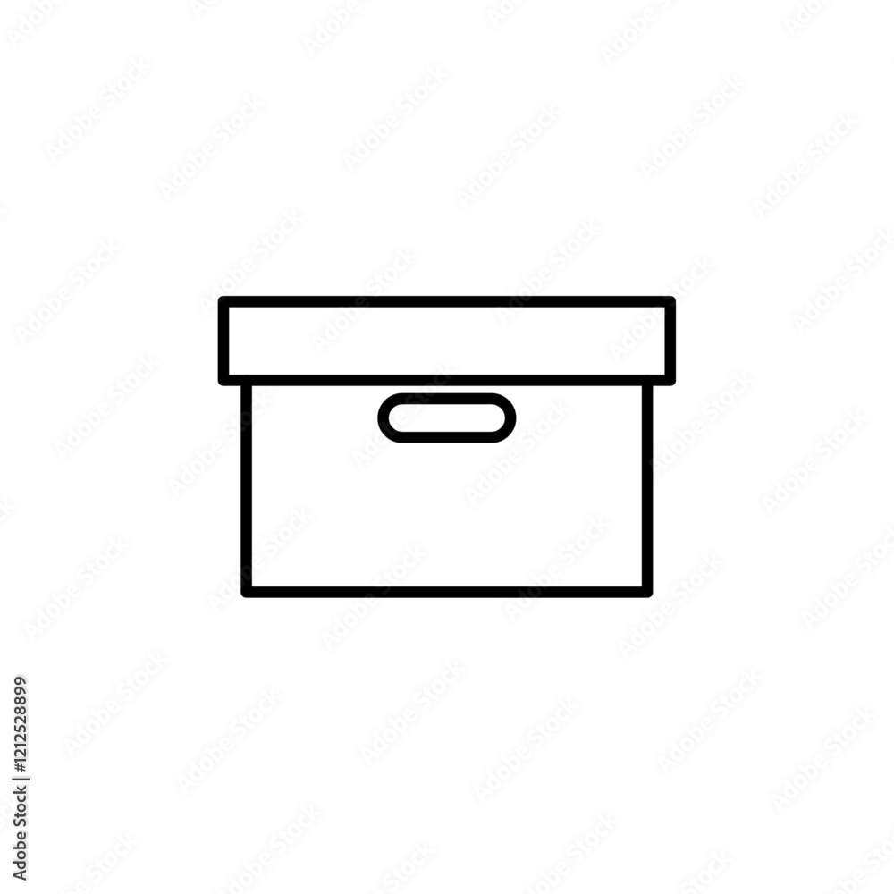 folder box icon Simple outline illustration folder box icon Simple outline illustration