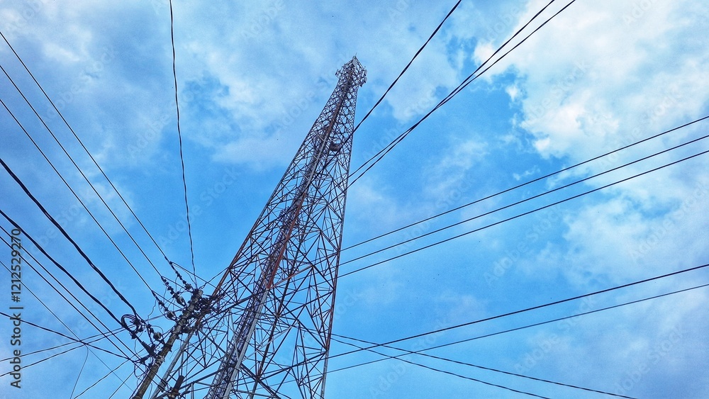 power lines in the sky power lines in the sky