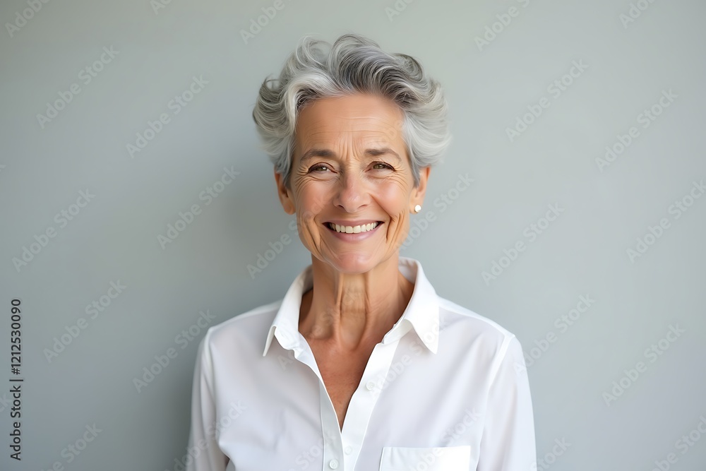 Radiant Senior Woman with a Warm Smile Radiant Senior Woman with a Warm Smile