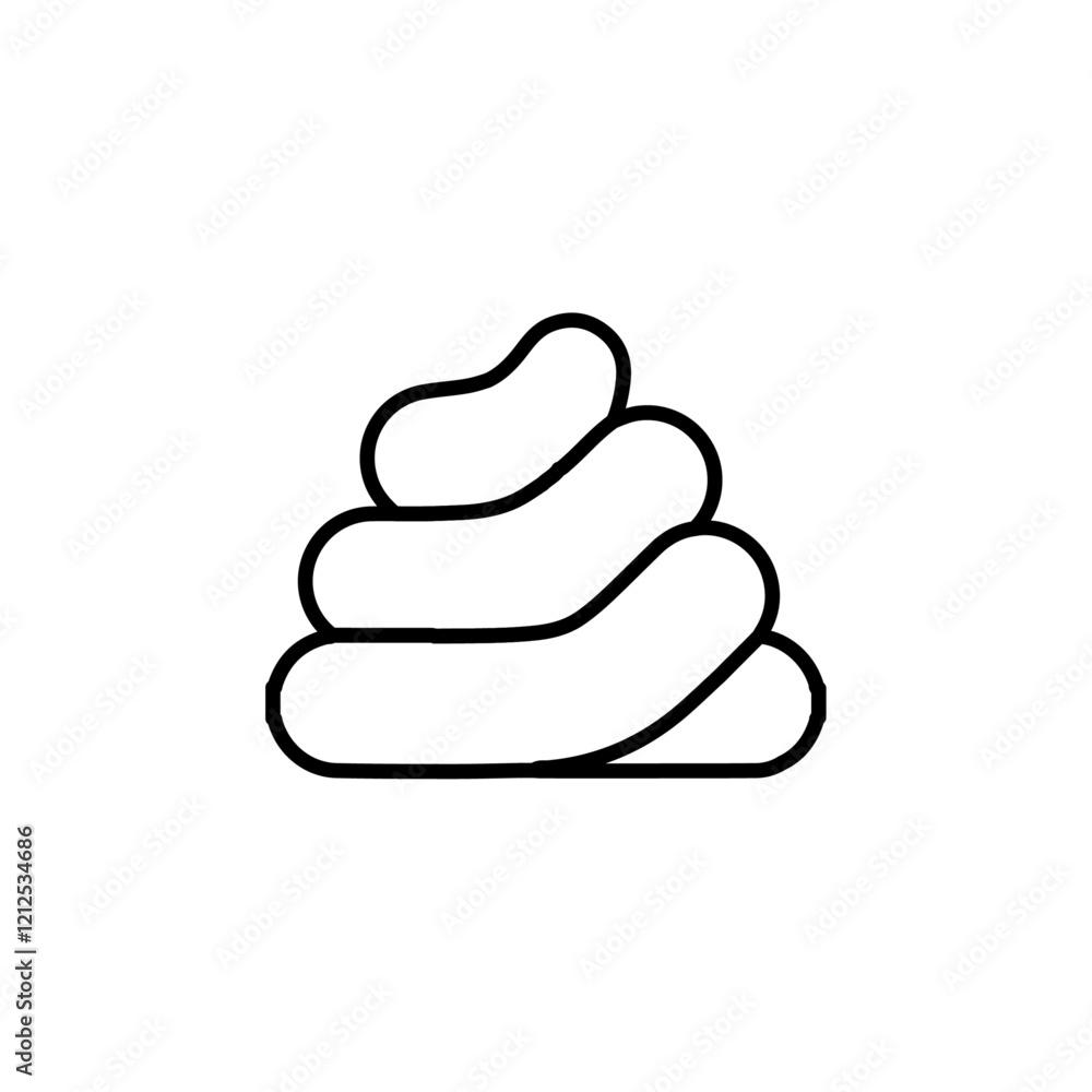 poop icon Simple outline illustration poop icon Simple outline illustration