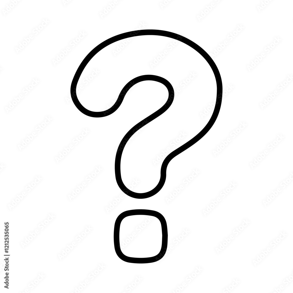 question mark icon Simple outline illustration question mark icon Simple outline illustration