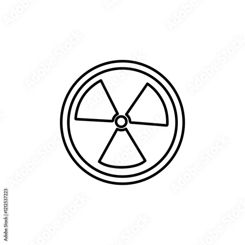 toxic icon Simple outline illustration