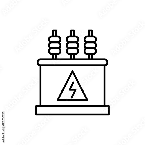 transformer icon Simple outline illustration