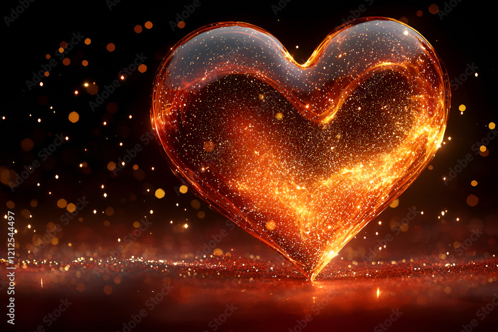 Digital heart swirl emotion Digital heart swirl emotion