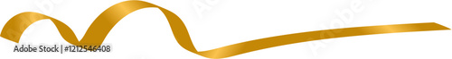 Free Download Gold Ribbon, Luxury Gold Ribbon Banner, Gold Ribbon Swirl - GFXLoad