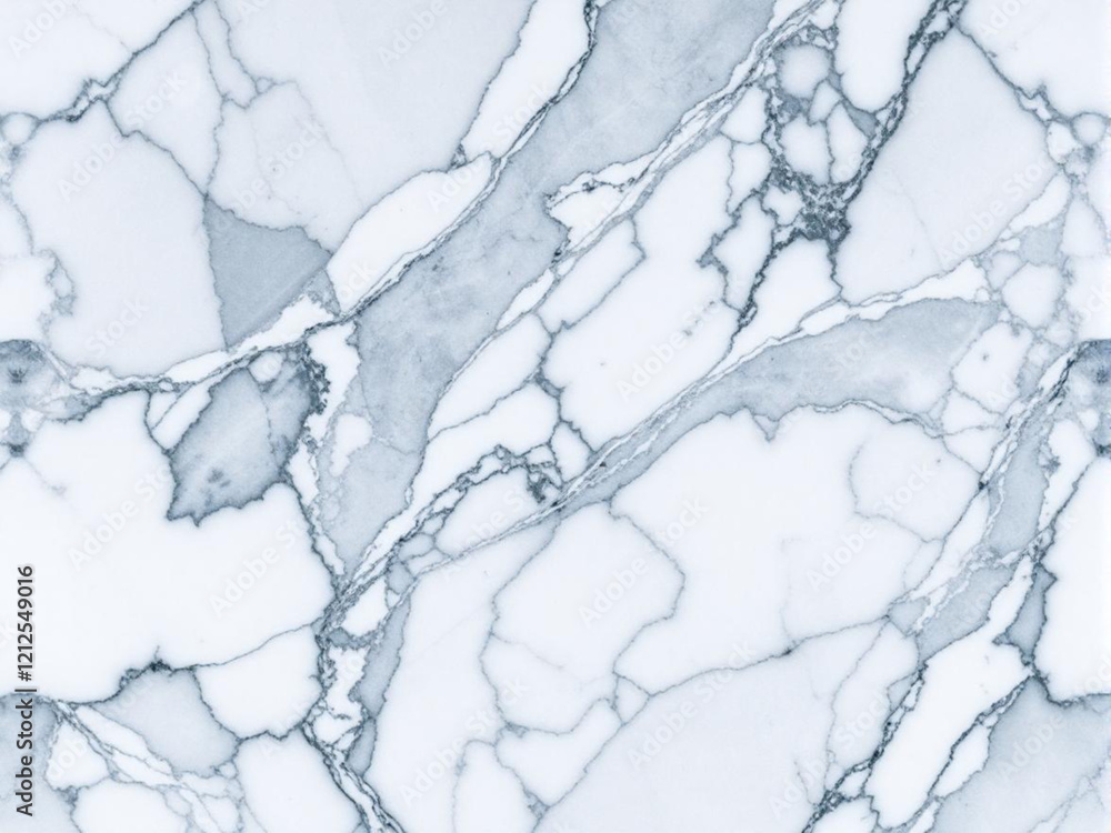 Fototapeta premium A white marble wall with a blue and white pattern