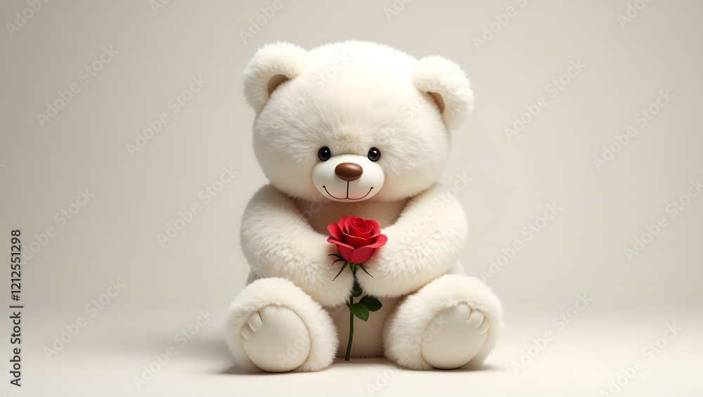 White teddy bear White teddy bear
