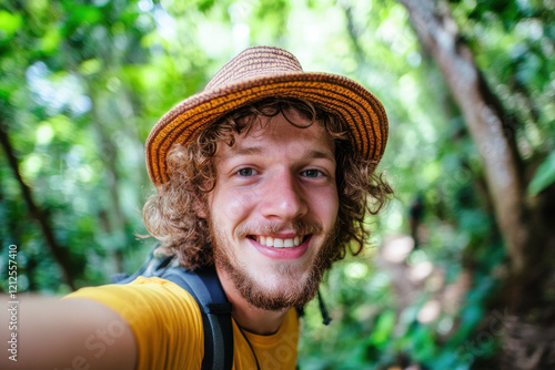 Selfie with a funny hat photo