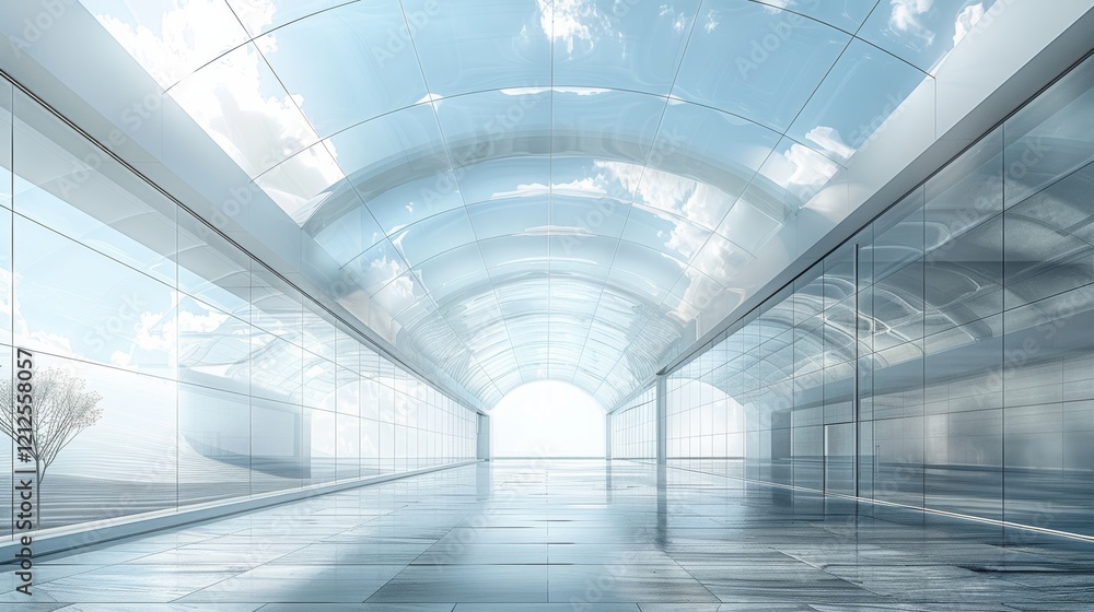 A monochrome digital sketch of a sleek hallway with glass walls and sharp lines reflects modern design and a sense of openness. A monochrome digital sketch of a sleek hallway with glass walls and sharp lines reflects modern design and a sense of openness.