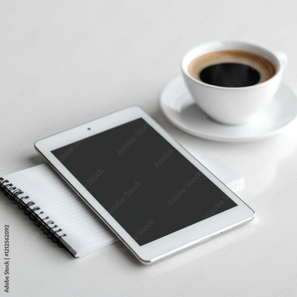 realistic high quality Digital tablet with empty screen realistic high quality Digital tablet with empty screen