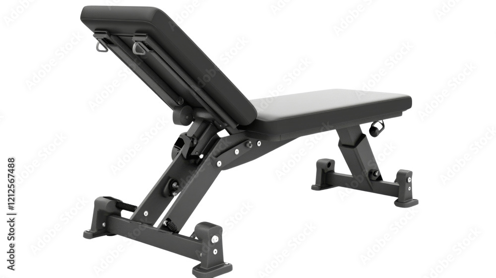 Weight bench, isolated on transparent background Weight bench, isolated on transparent background