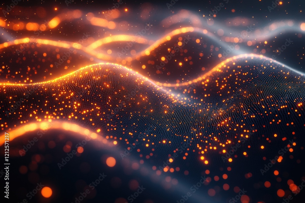 Fototapeta premium An image of a glowing wave with bright colors and energy