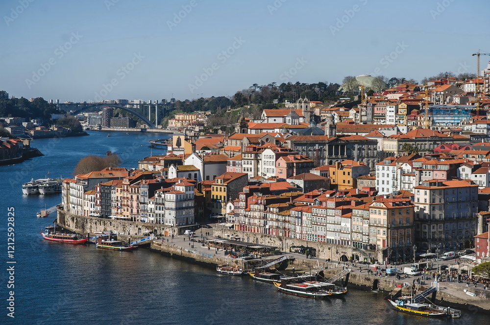 view of the town of porto in portugal view of the town of porto in portugal