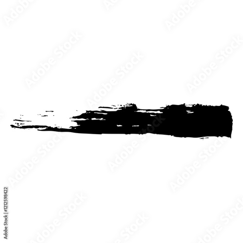 artistic blank ink stroke element