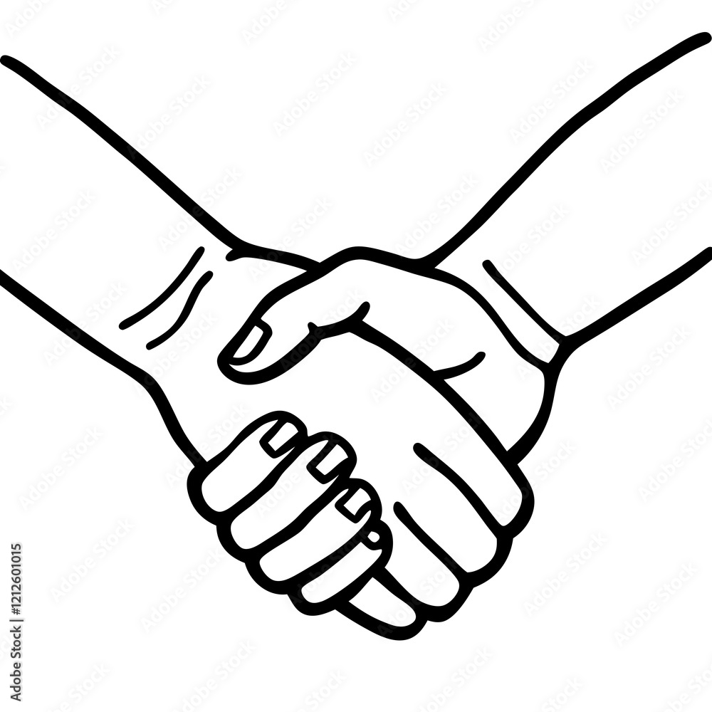 handshake isolated on white background handshake isolated on white background