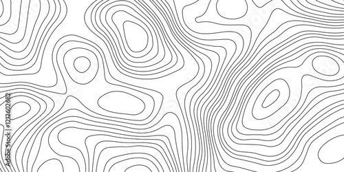 Abstract topographic contours map background, Vector contour topographic map background. Topography and geography map grid abstract backdrop, Modern design with White background.