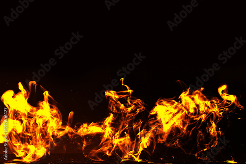 Burning fire photo