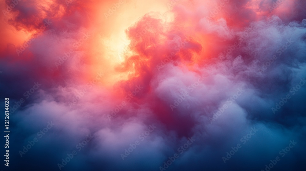 Dramatic sunset clouds with vibrant colors Dramatic sunset clouds with vibrant colors
