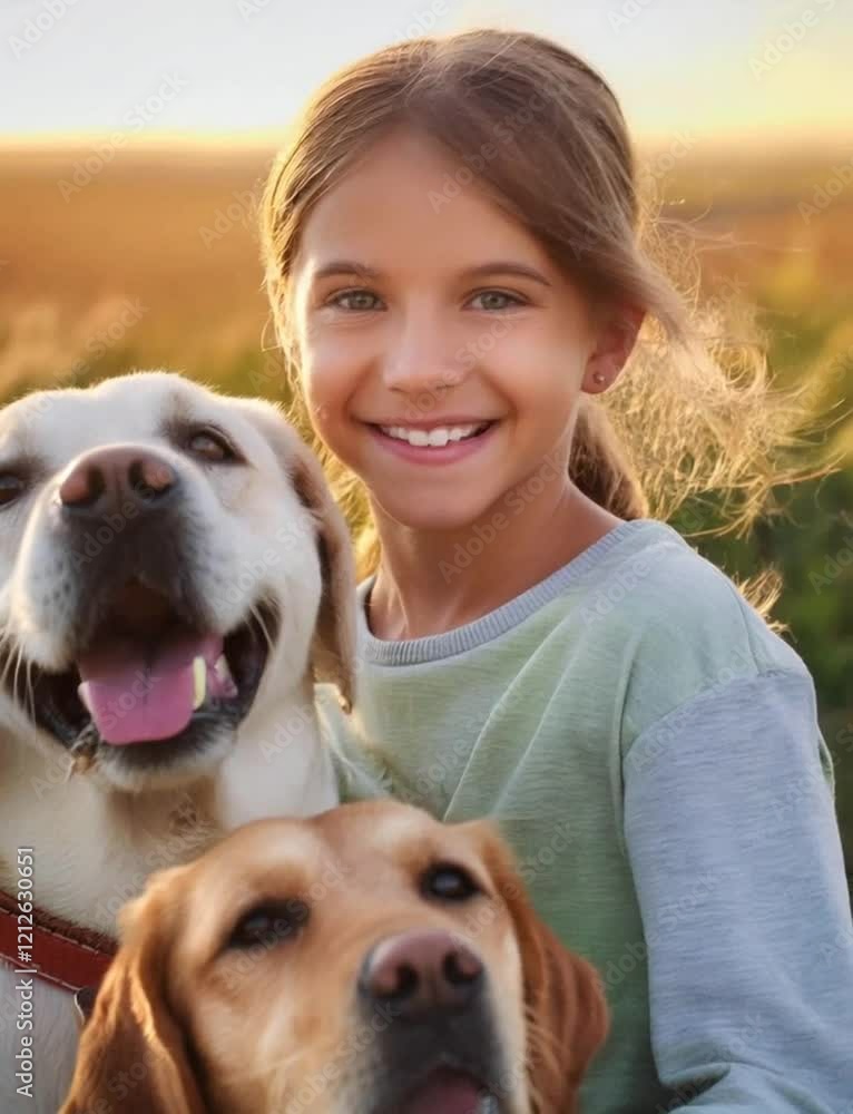vertical video of cute Girl Enjoying a Picnic with Her Two Best Friends, Holding Their Favorite Dog Breeds on the Grass Outdoors vertical video of cute Girl Enjoying a Picnic with Her Two Best Friends, Holding Their Favorite Dog Breeds on the Grass Outdoors