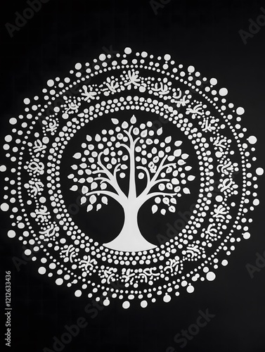 Tree mandala design