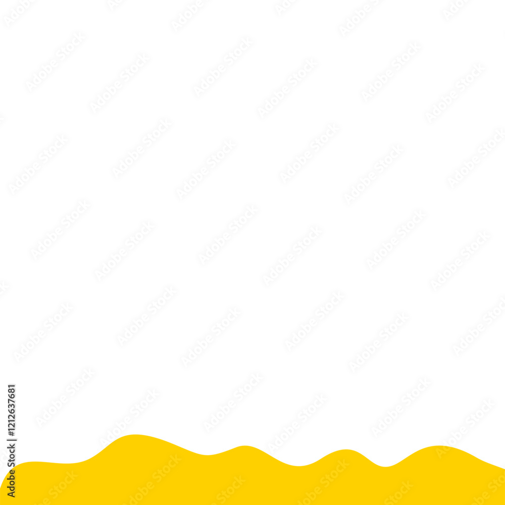 Obraz premium Yellow Divider Shape