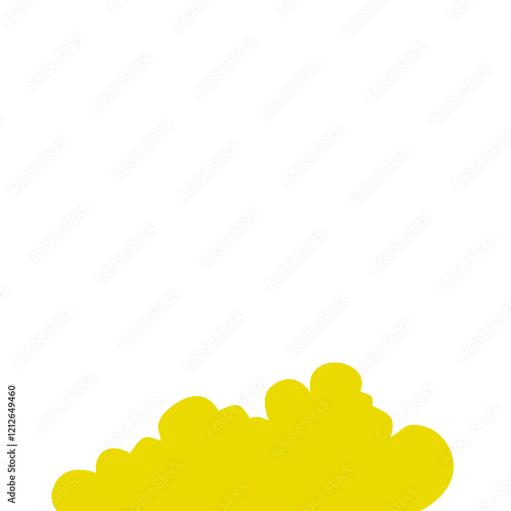Yellow Cloud Vector Illustration Yellow Cloud Vector Illustration