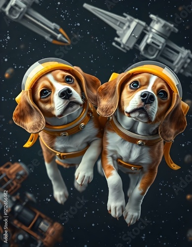 Dogs astronauts photo